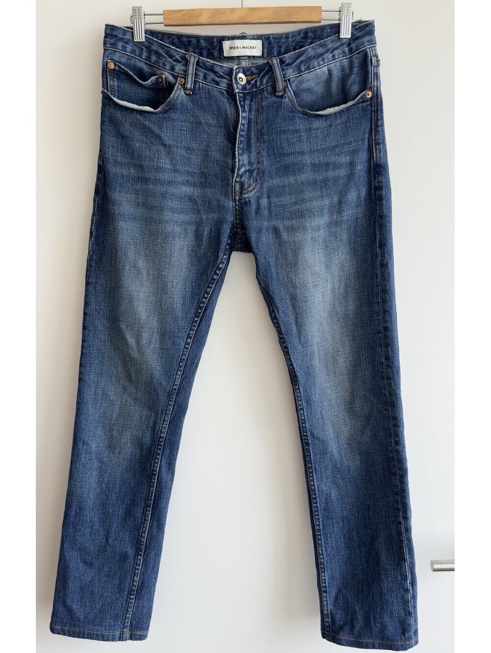 Spier & Mackay Slim Fit Jeans Mens Size 33 Medium Wash Stretch Denim